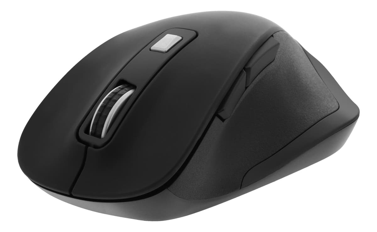 DELTACO - Office Wireless ergonomic mouse, silent clicks, 2400 DPI
