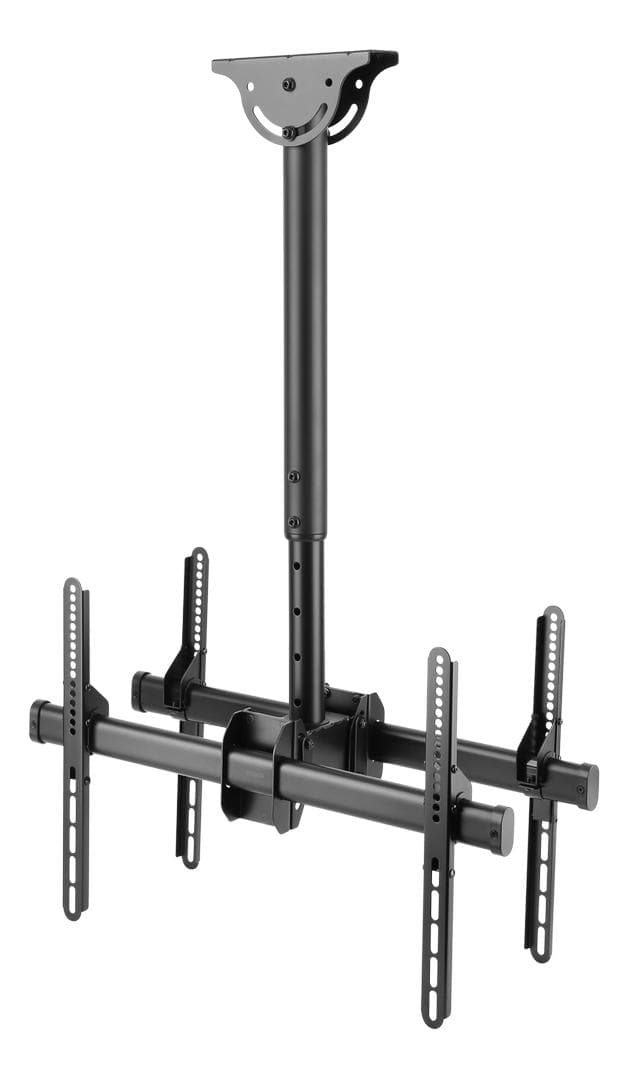 DELTACO - Office Telescopic Double TV Ceiling, 560mm-910mm,45kg,37"-70"