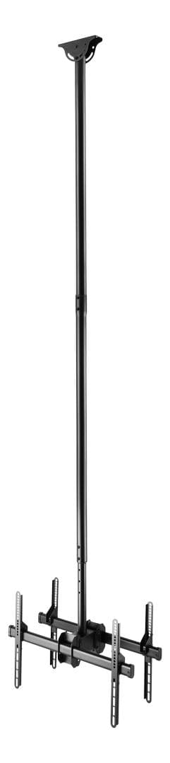 DELTACO - Office Telescopic Double TV Ceiling, 2500mm-3000mm,45kg,37"-70"