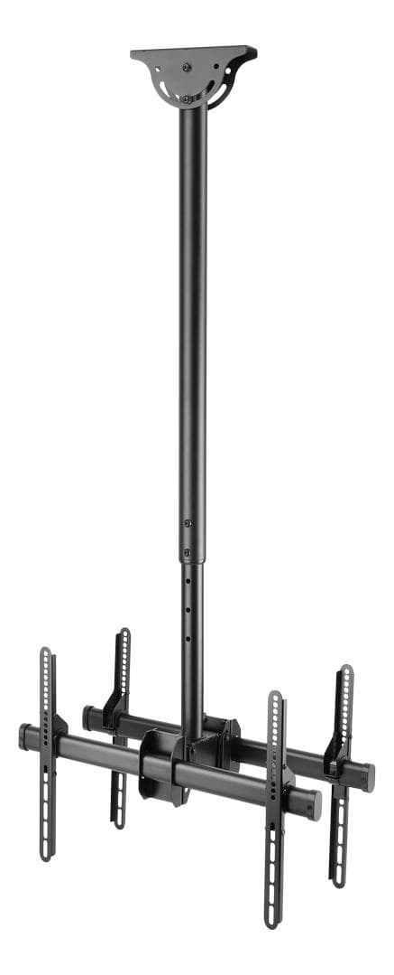 DELTACO - Office Telescopic Double TV Ceiling,1060mm-1560mm,45kg,37"-70"