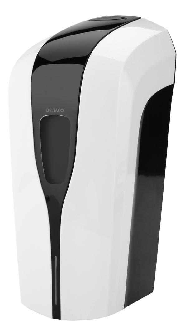 DELTACO - OFFICE Non-contact dispenser for hand disinfection, white / black