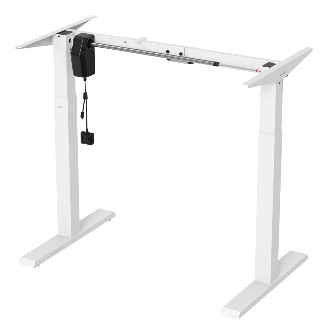 DELTACO - OFFICE høyderegulerbar skrivebordsramme, 73-123 cm, svart