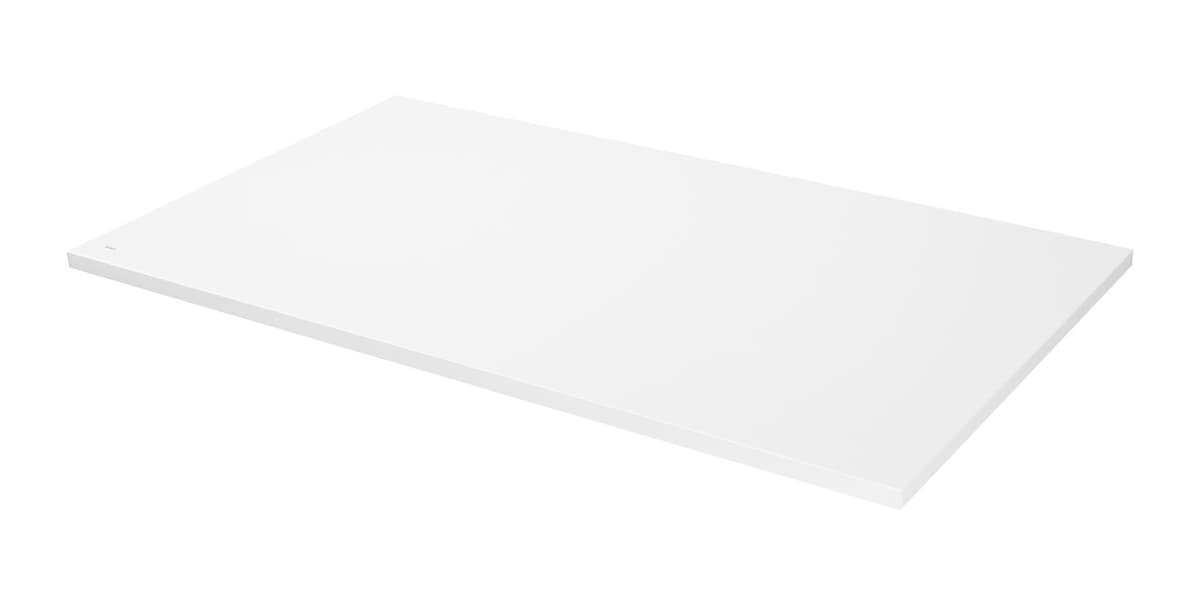 DELTACO - OFFICE Bordplate, 1200 x 750 x 25 mm, laminat, hvit