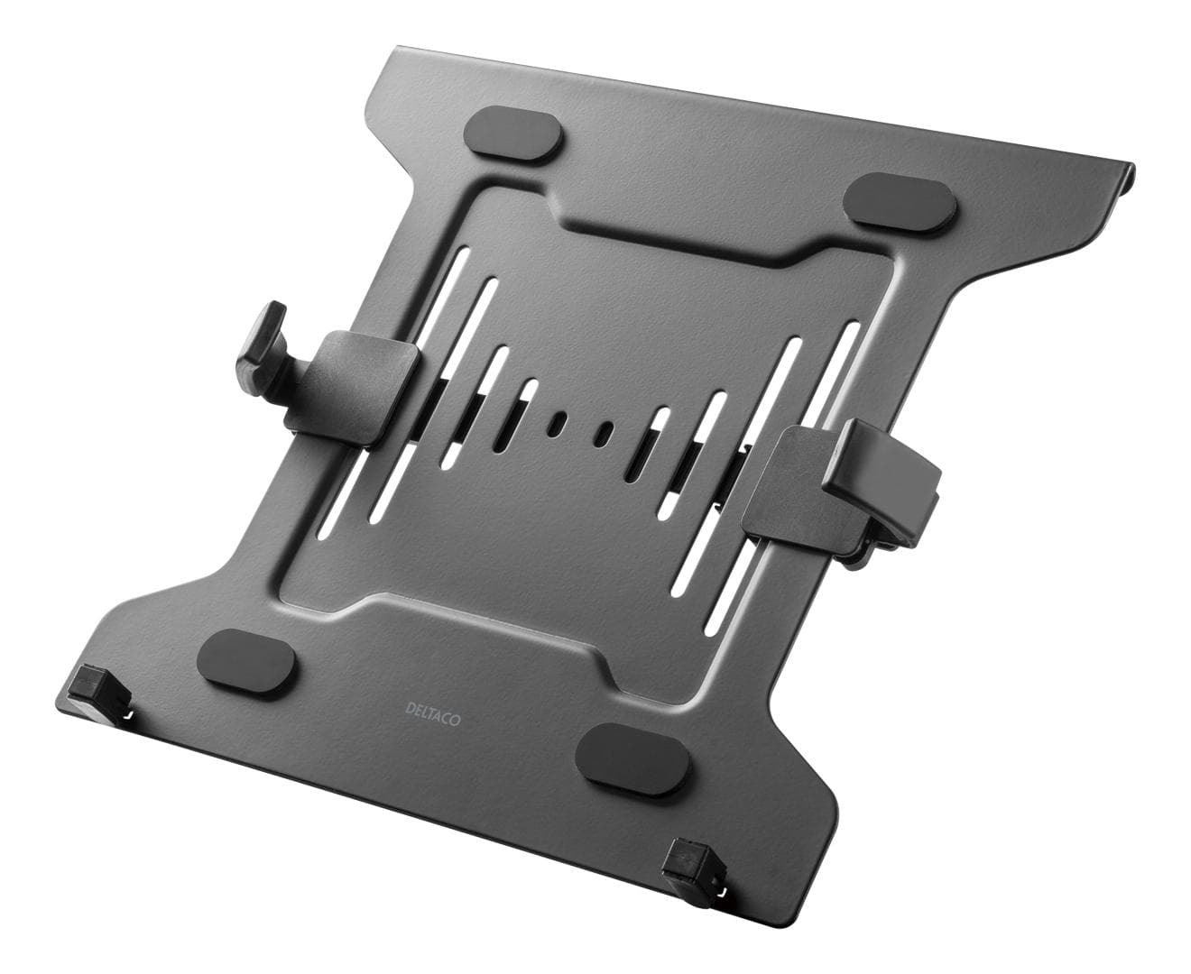 DELTACO - OFFICE Universell laptop holder, 10-15,6", VESA, svart