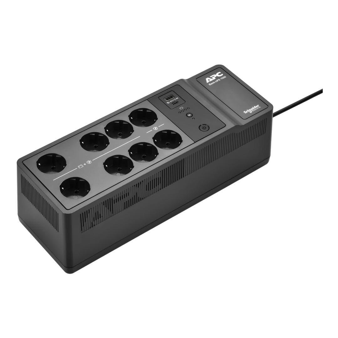 APC - BACK-UPS 1050VA 8 SCHUKO OUTLETS 230V USB TYPE-C AND A CH ACCS