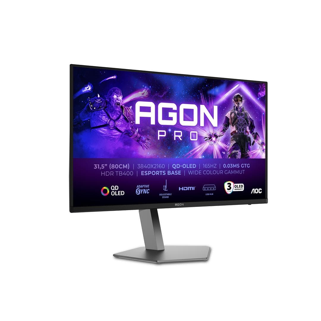 AOC - 31.5"" AG326UD | 3840x2160 | QD - OLED | 0.03ms | 165Hz | 3years
