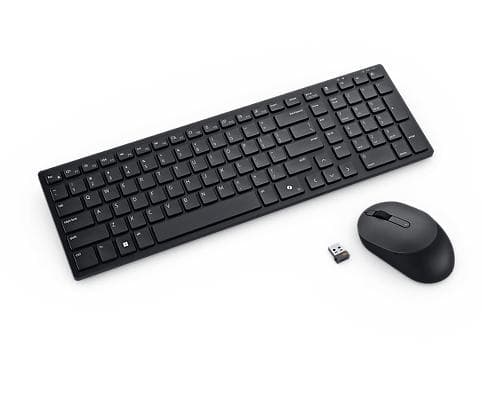 DELL - Silent Keyboard and Mouse KM555 Pan-Nordic QWERTY