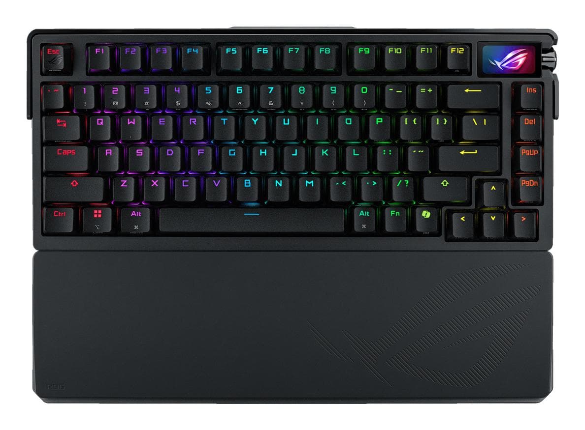 ASUS - ROG AZOTH EXTREME 75% Wireless DIY Custom Gaming Keyboard, OLED display