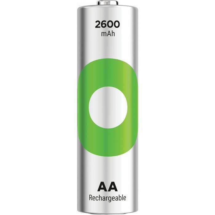 GP - ReCyko Rechargeable Battery, Size AA, 2600 mAh, 4-pack