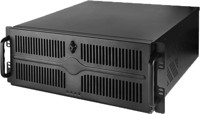 CHIEFTEC - Rackmount 4U IPC Case, Short-Depth <500mm, ATX M/B