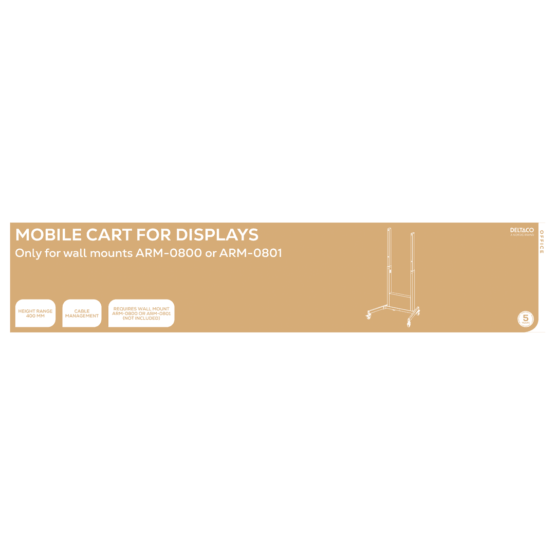 DELTACO - OFFICE Mobile Interactive Monitor Stand