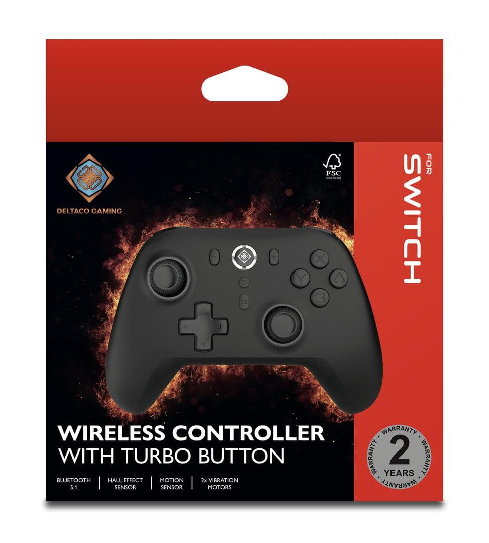 DELTACO - Wireless Switch Gamepad with Bluetooth 5.1 Connection