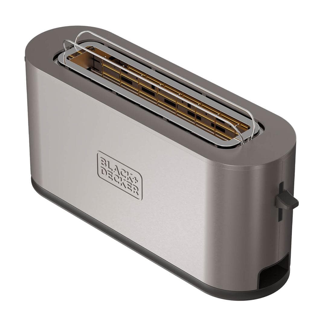 BLACK&DECKER - Toaster Long Slot 1000W Inox