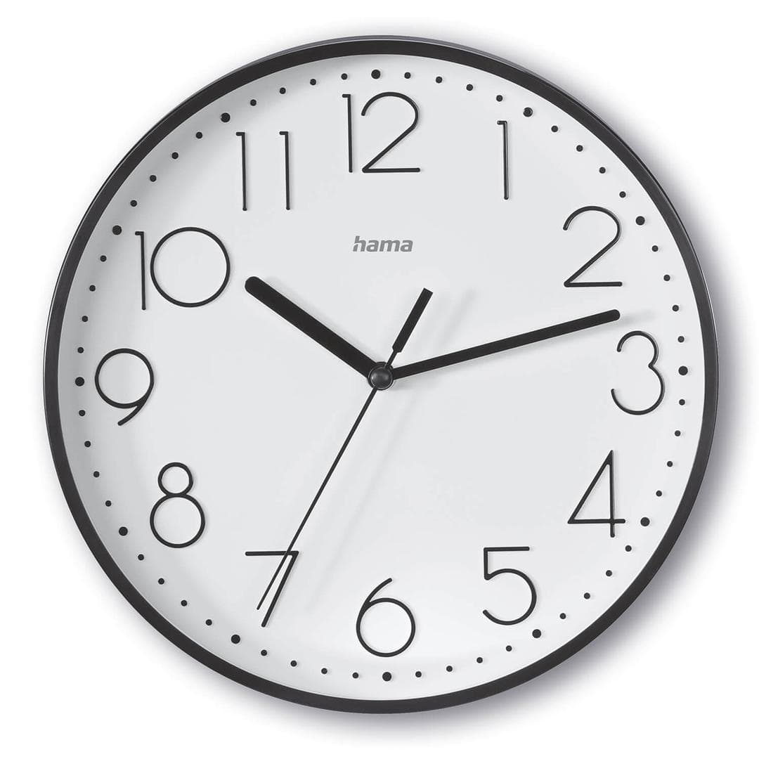 HAMA - Wall Clock Salina Diameter 22 cm Black