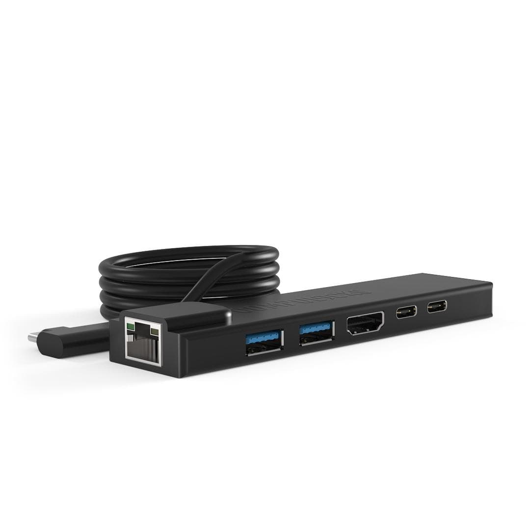 COMPULOCKS - 1-METER CABLE USB-C HUB BLACK   CTLR