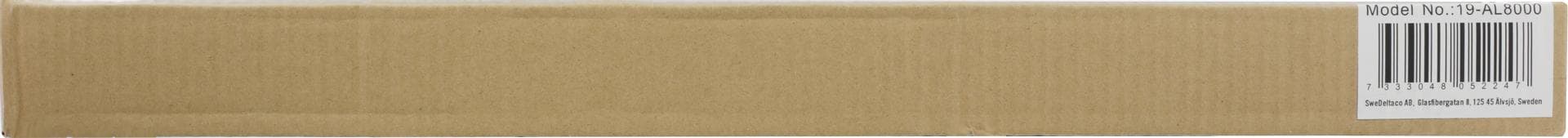 DELTACO - adjustable L-profile for rack, 609 mm, 80-100 depth