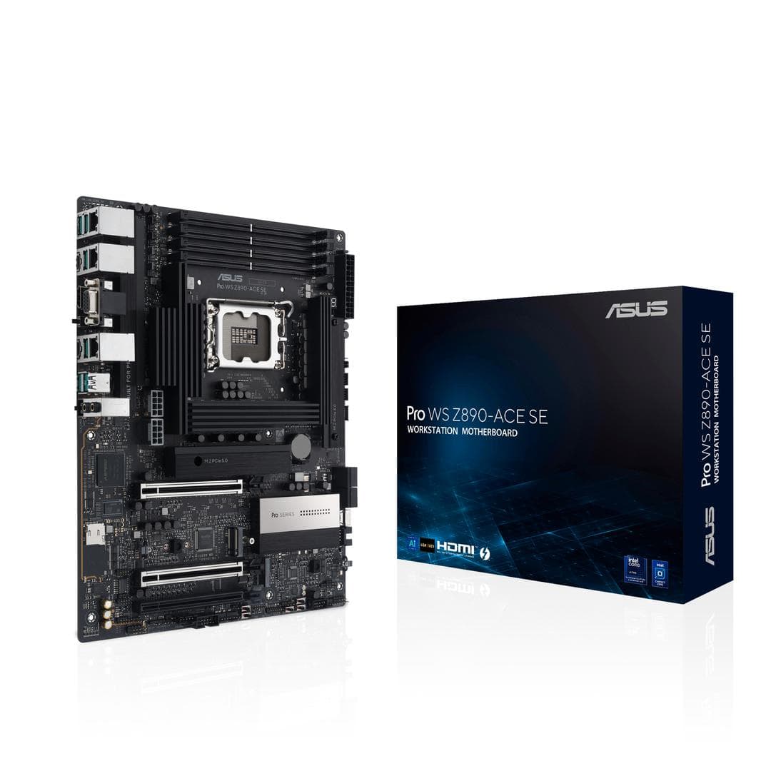 ASUS - PRO WS Z890-ACE SE LGA1851 ATX MB DDR5 Thunderbolt 4 Type-C ports 4xM.2