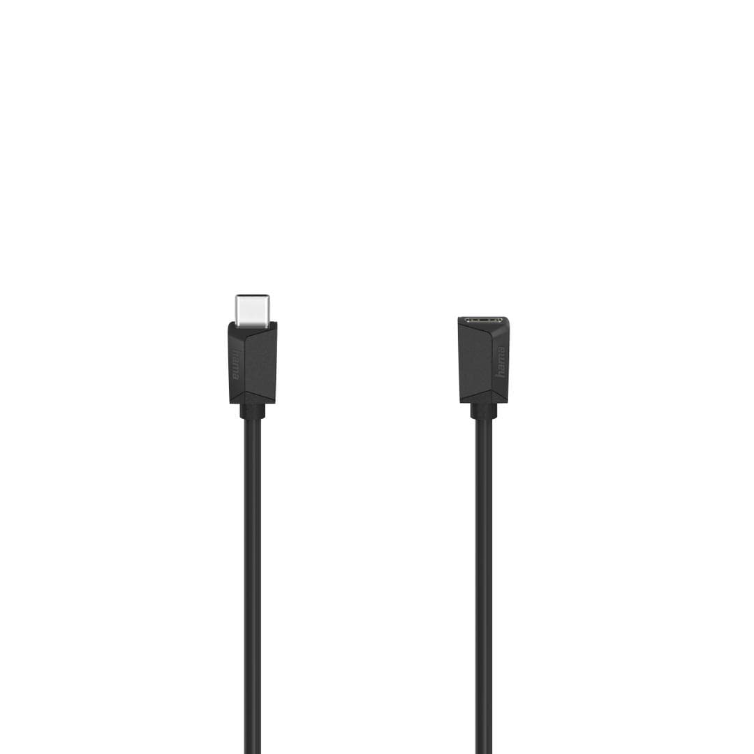 HAMA - Cable USB-C Extension Black 0.5m