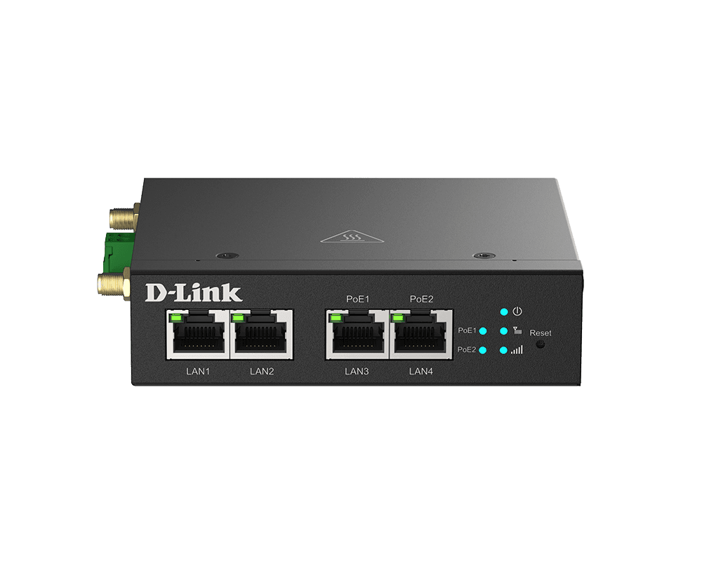 D-LINK - 4G Multi-Connect PoE Modem, 4x Fast Ethernet