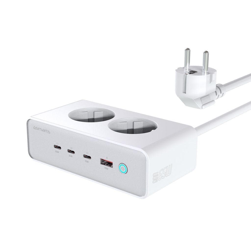 4smarts - Desk Charger GaN 65W mit AC-Steckdosen