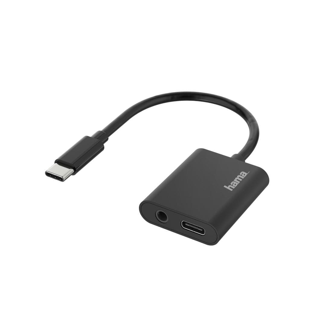 HAMA - Audio Adapter 2in1 USB-C to 3,5mm Jack/USB-C Socket