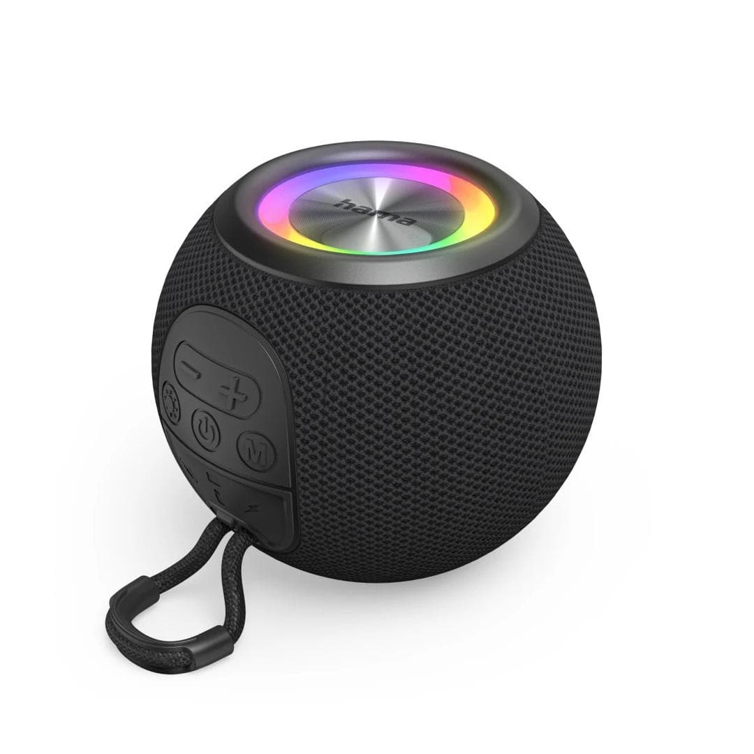 HAMA - Speaker BallShape Wireless LED Black