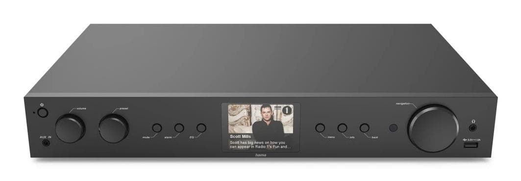 HAMA - Radio DAB+ Intern. FM BT DIT2105 Svart
