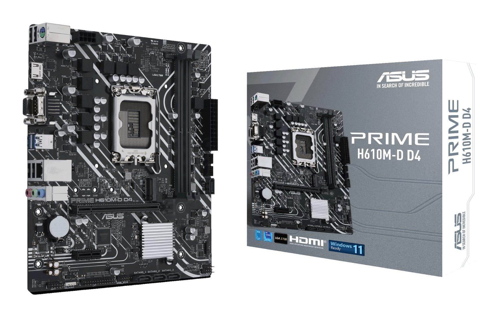 ASUS - PRIME H610M-D D4 LGA1700 DDR4 mATX MB