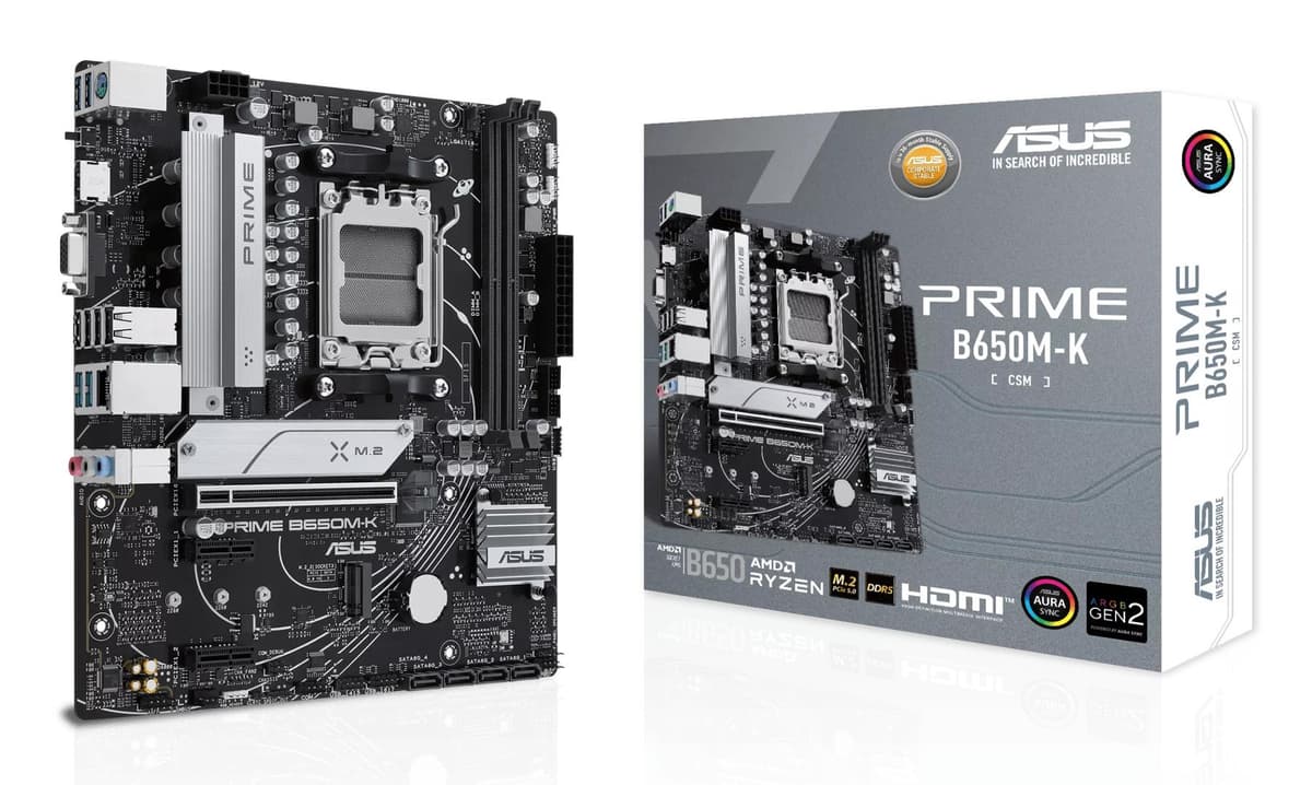 ASUS - PRIME B650M-K (mATX, B650, AM5, DDR5)