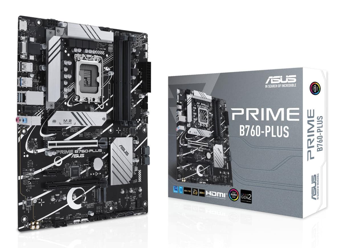 ASUS - PRIME B760-PLUS LGA 1700 4xDDR5 ATX 4xSATA MB 1xHDMI 1xDP 1xD-Sub 3xM.2