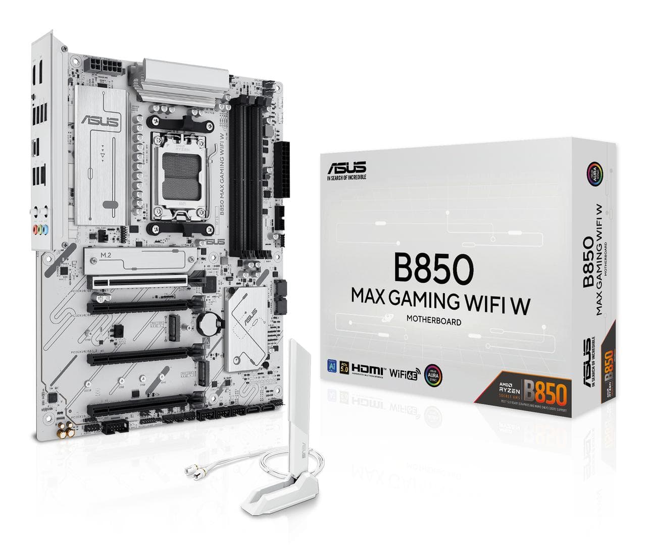 ASUS - B850 MAX GAMING WIFI WHITE (ATX, B850, AM5, DDR5)