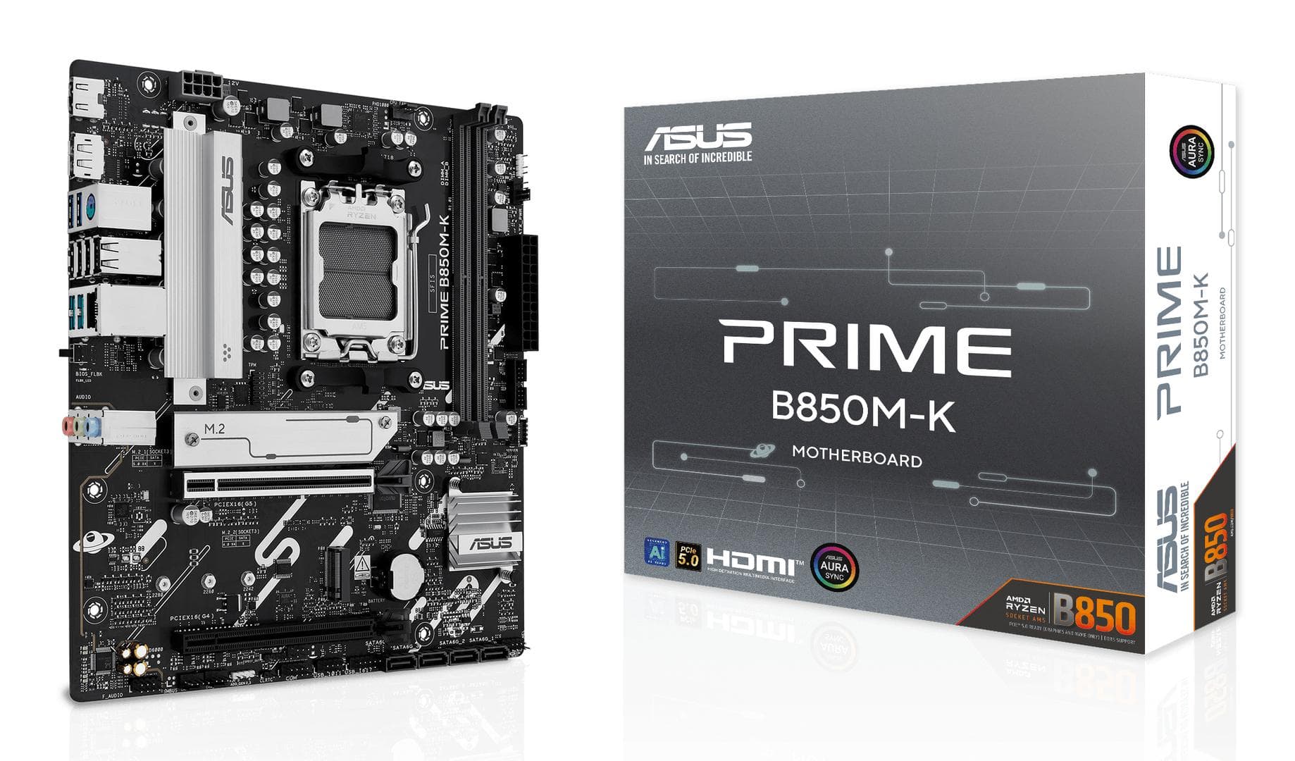 ASUS - PRIME B850M-K (mATX, B850, AM5, DDR5)