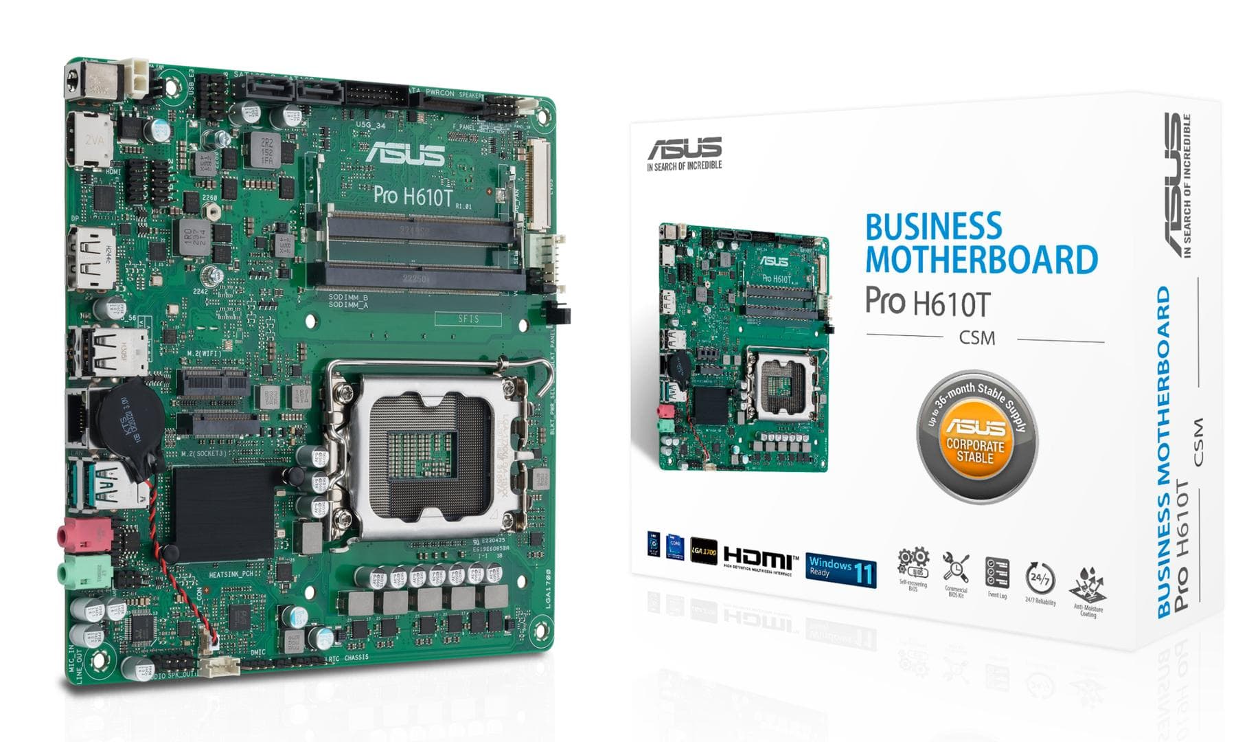 ASUS - Pro H610T-Csm Intel H610 Lga