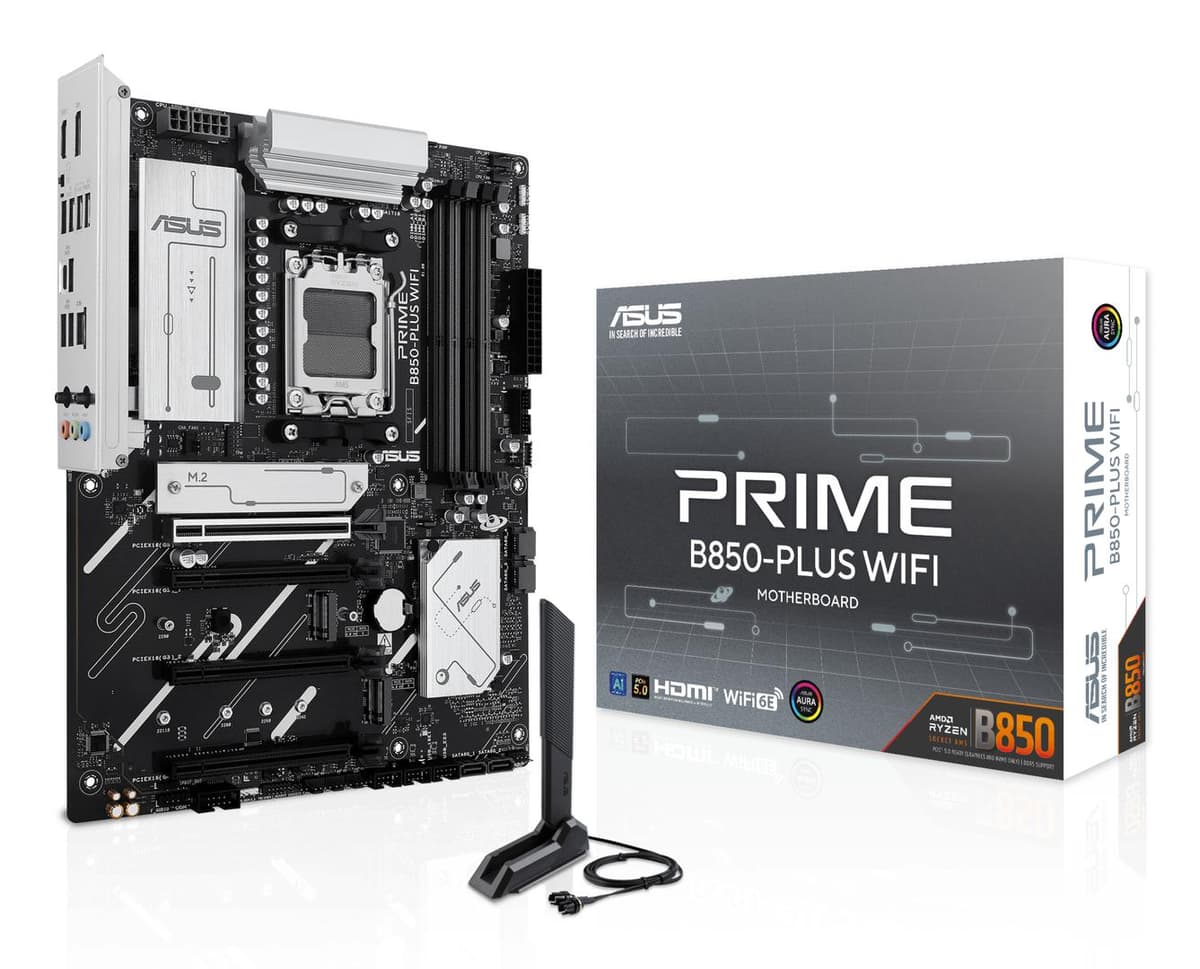 ASUS - PRIME B850-PLUS WIFI AMD B850 DDR5 ATX motherboard 1xHDMI 1xDP 3xM.2 4xSATA