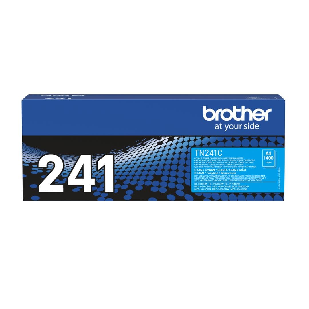 BROTHER - TN-241C TONER CARTRIDGE CYAN F. HL-3140/3150/3170 F.1400 P SUPL
