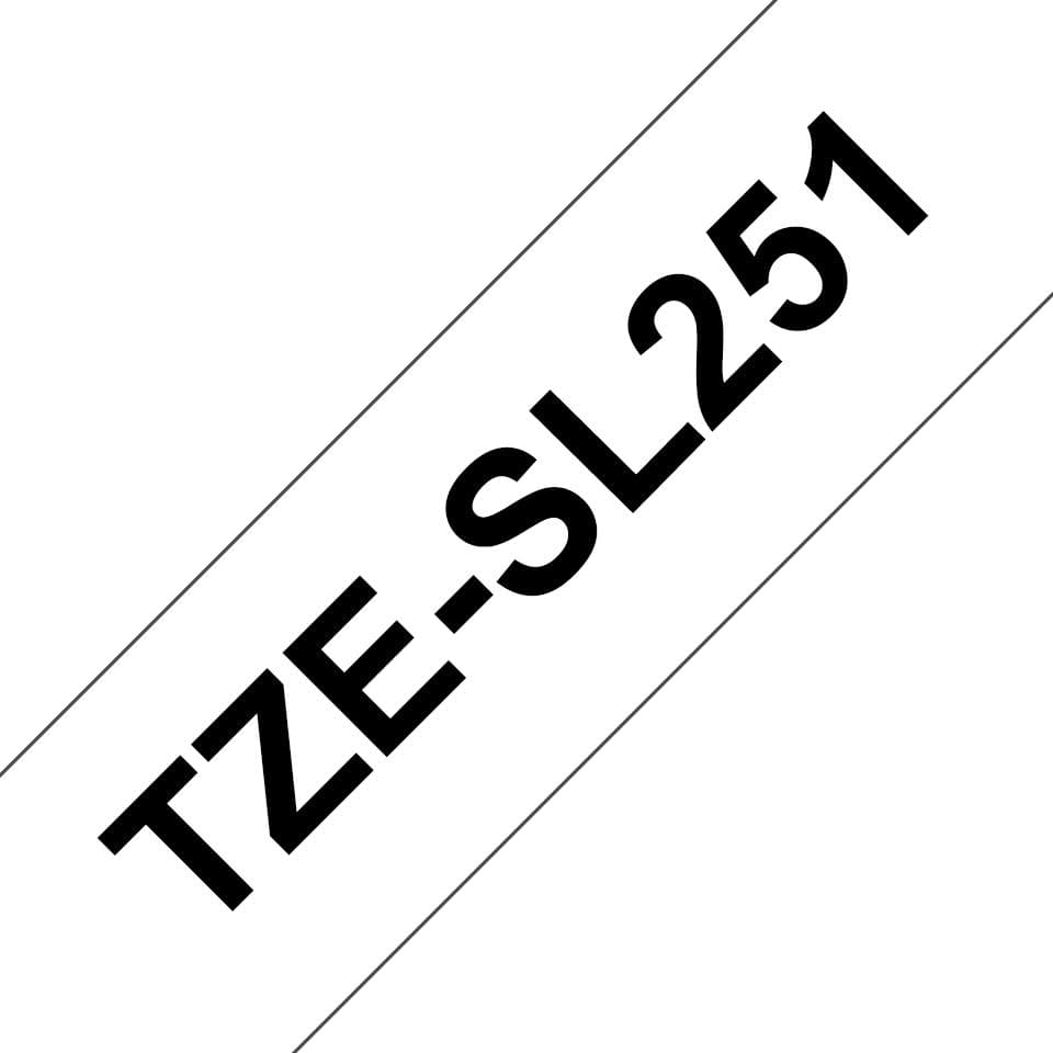 BROTHER - TZeSL251 tape Black on White 24mm