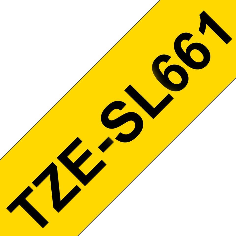 BROTHER - TZeSL661 tape Black on Yellow 36mm