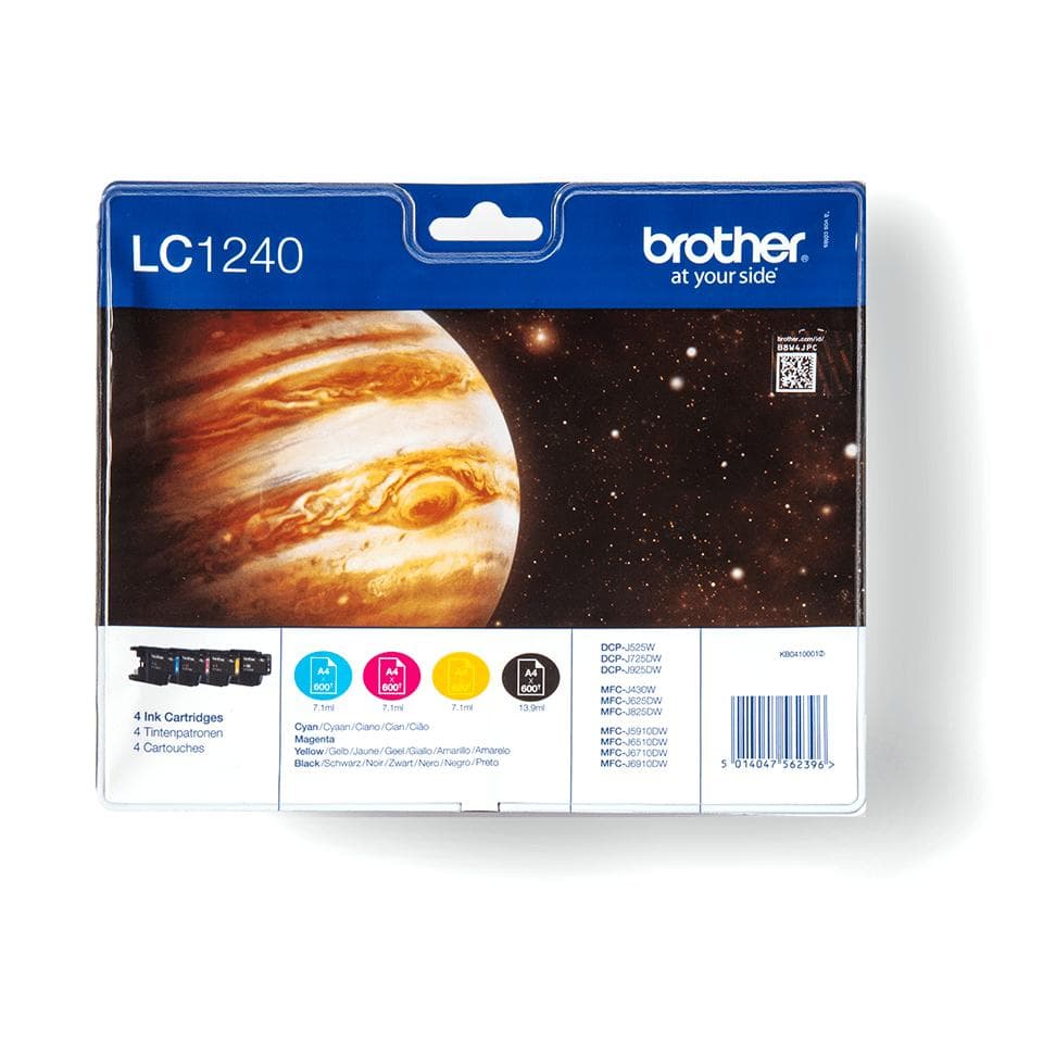 BROTHER - FP Brother LC1240 Value Pack (BK,C,M,Y)
