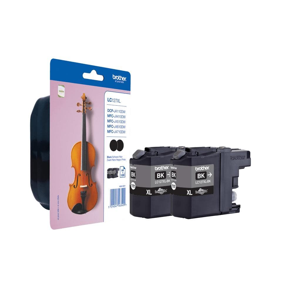 BROTHER - LC-127XLBKBP2DR F. MFC-J4510DW SECURITY TAG BLACK               IN SUPL