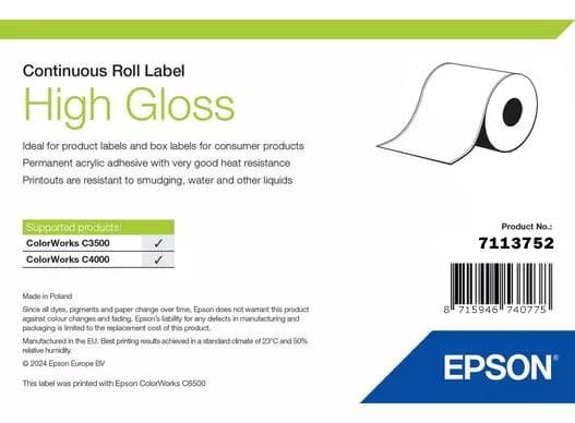 EPSON - HIGH GLOSS LABEL CONTINUOUS ROLL 51MM X 33M SUPL