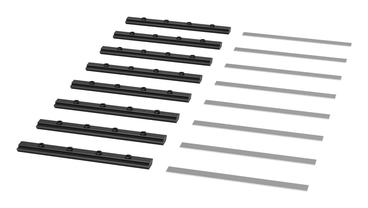 APC - Straight Connector x8 Black