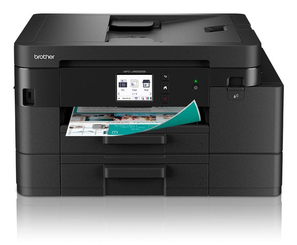 BROTHER - MFC-J4550DW Compact all-in-one wireless business ink printer with ADF and two paper trays