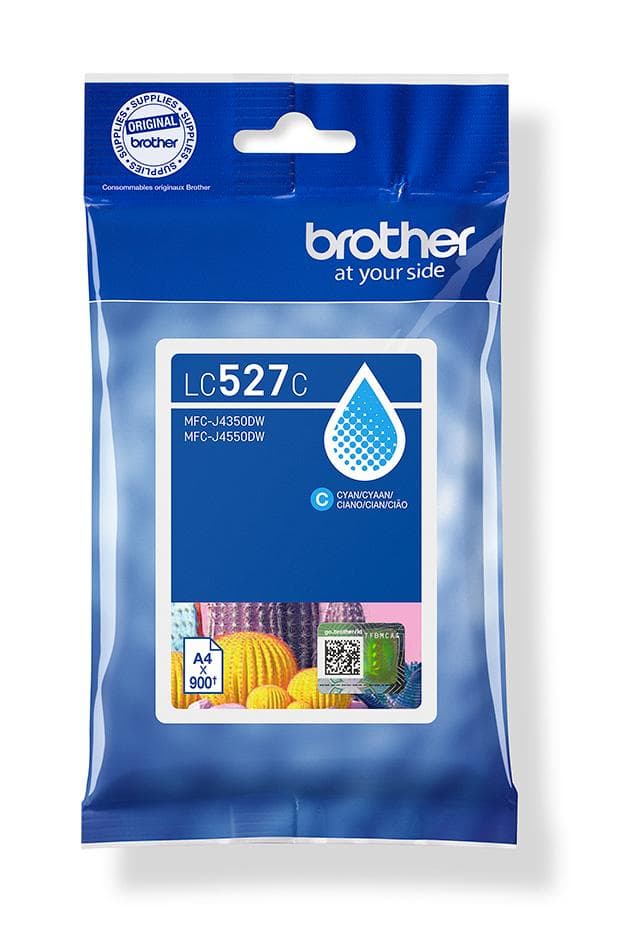 BROTHER - LC527C Cyan standard ink cartridge, yield up to 900 pages