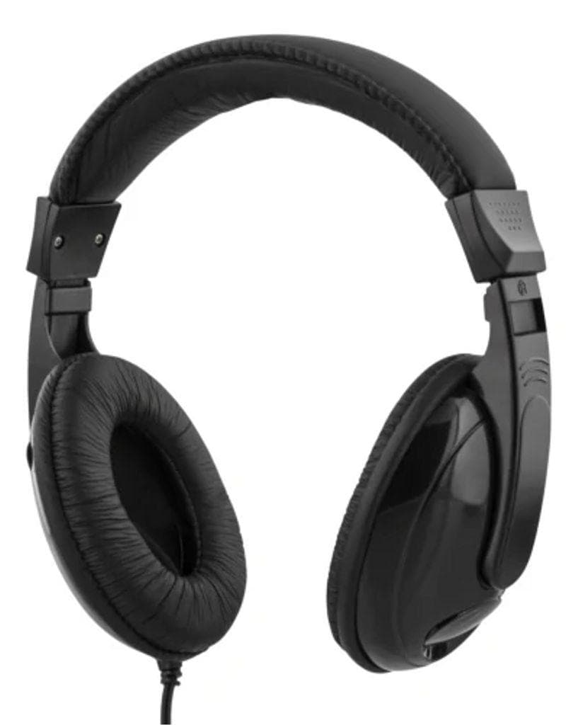 DELTACO - HL-51C Headphones with volume control, USB-C, black