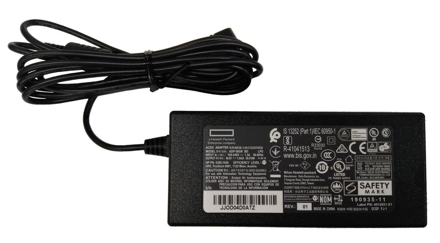 Hewlett Packard Enterprise - 48V/50W AC/DC power adapter type C