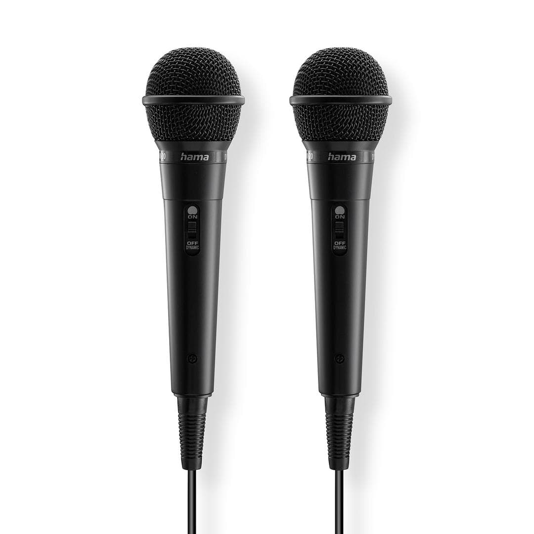 HAMA - Dynamic Microphone Mono 2-pack Black