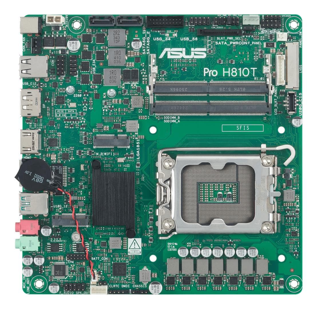 ASUS - H810 LGA 1851 mini-ITX Thin motherboard 1xHDMI 1xDP