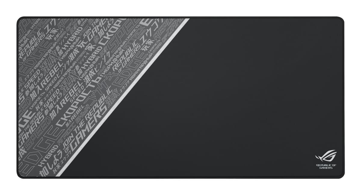 ASUS - ROG Sheath BLK XXL Gaming Musematte XXL, vevd overflate, sydde kanter, optisk og laser, myk gaming musematte