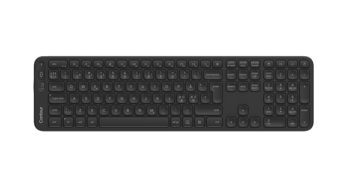 CONTOUR DESIGN - Balance Full-Size Keyboard Wireless Pan (Nordic)