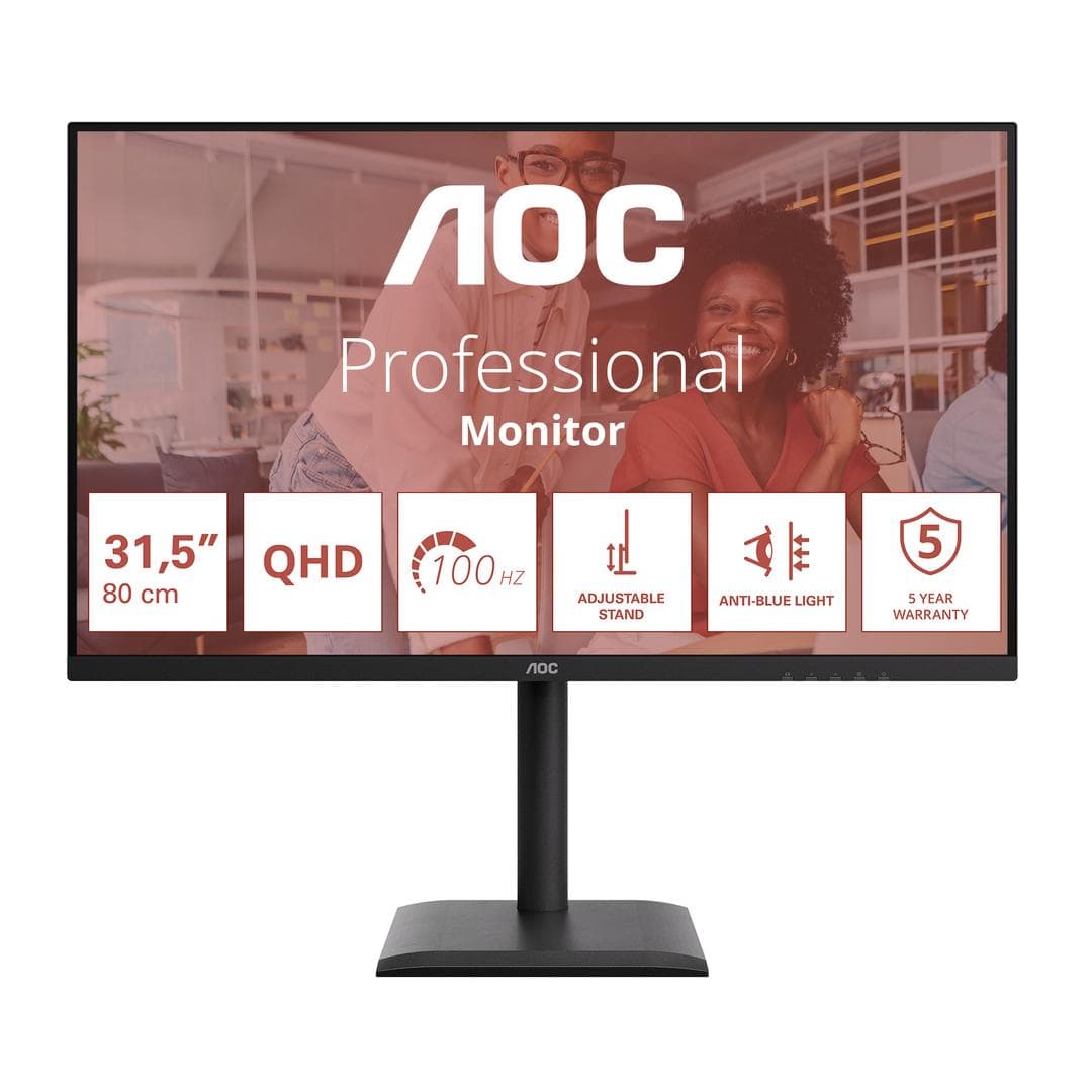 AOC - 31.5"" Q32E4U | 2560x1440 | IPS | 4ms | 100Hz | 5years
